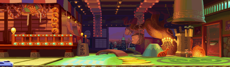 Retro arcade background